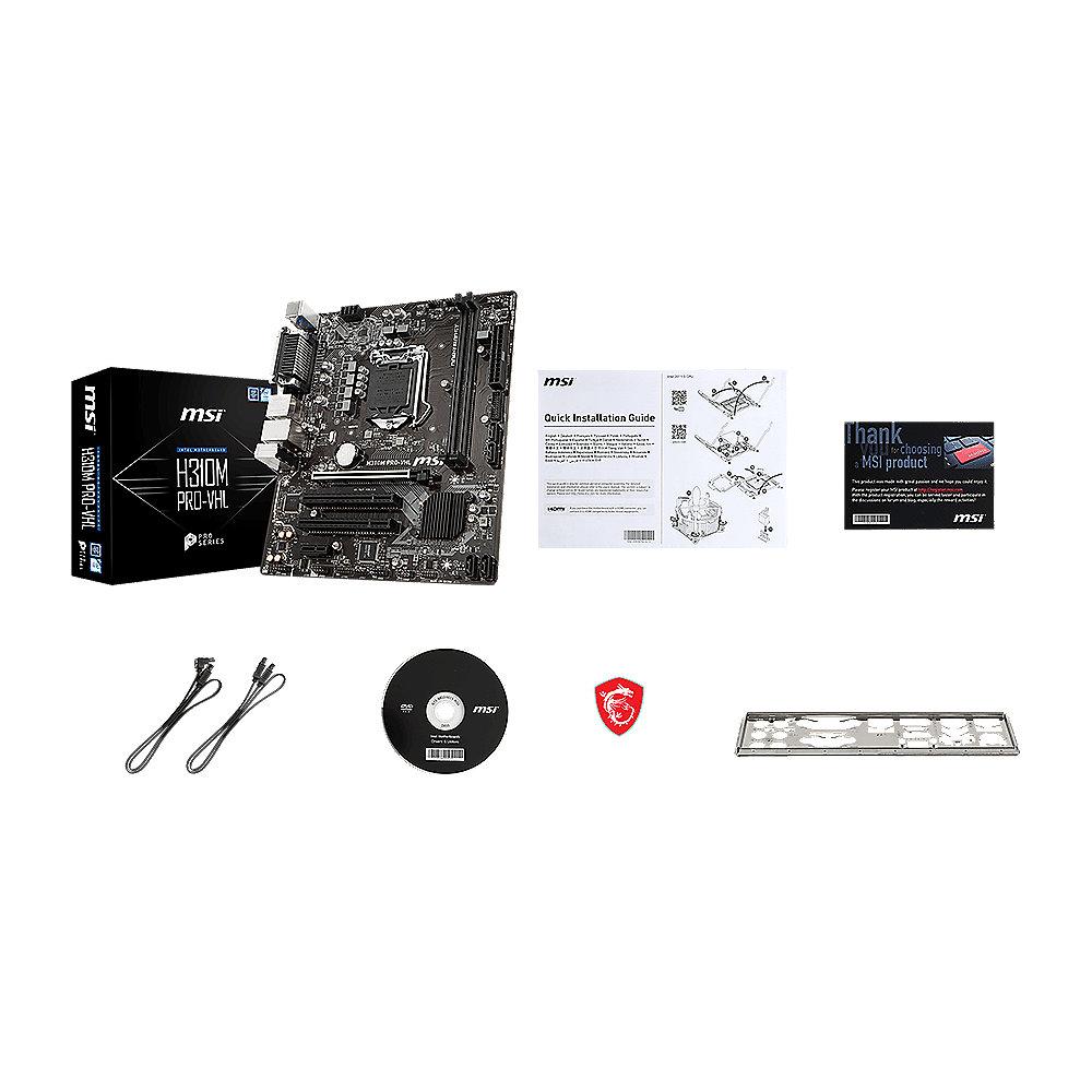 MSI H310M Pro-VHL mATX Mainboard Sockel 1151v2 (Coffee Lake)