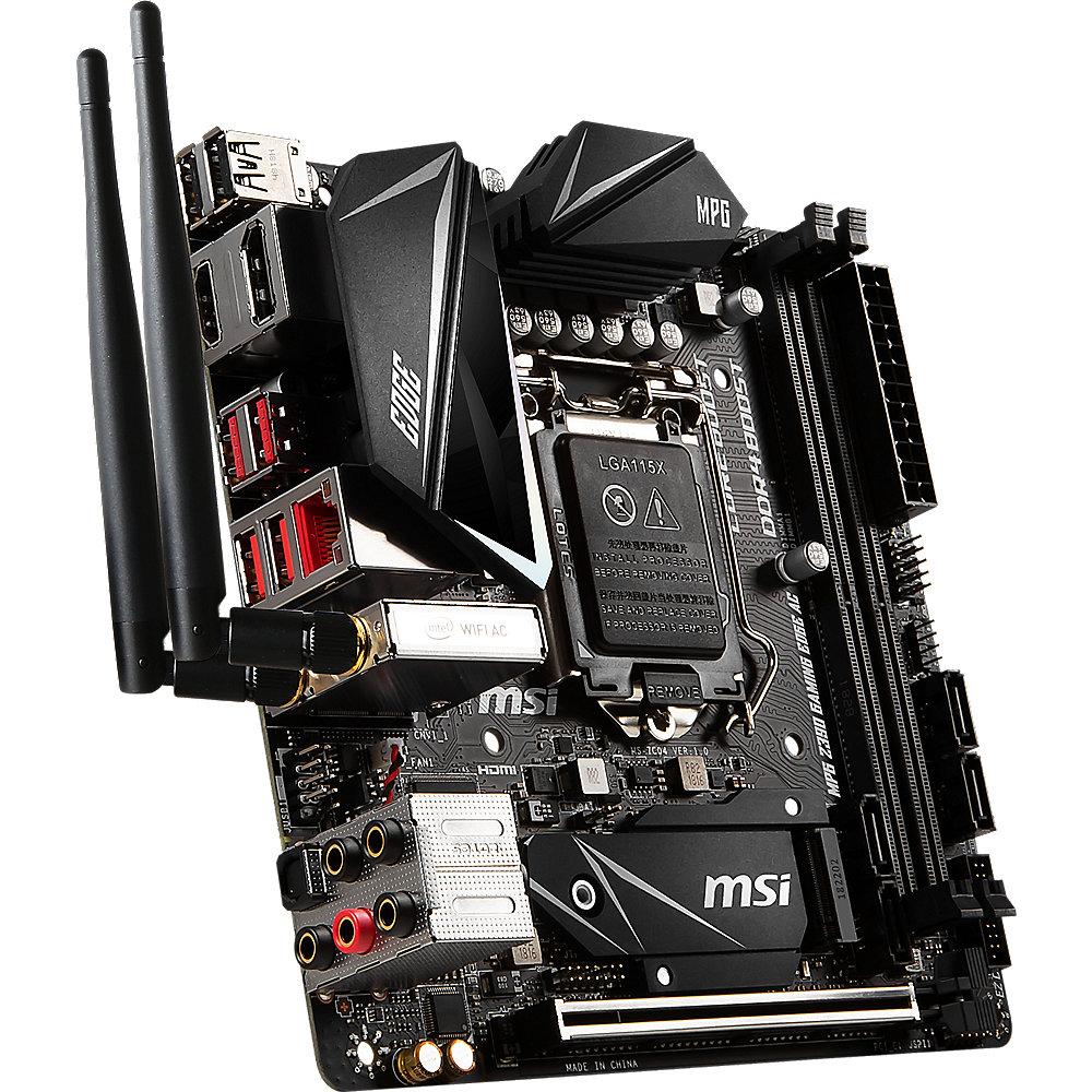 MSI MPG Z390I Gaming Edge AC ITX Mainboard Sockel 1151