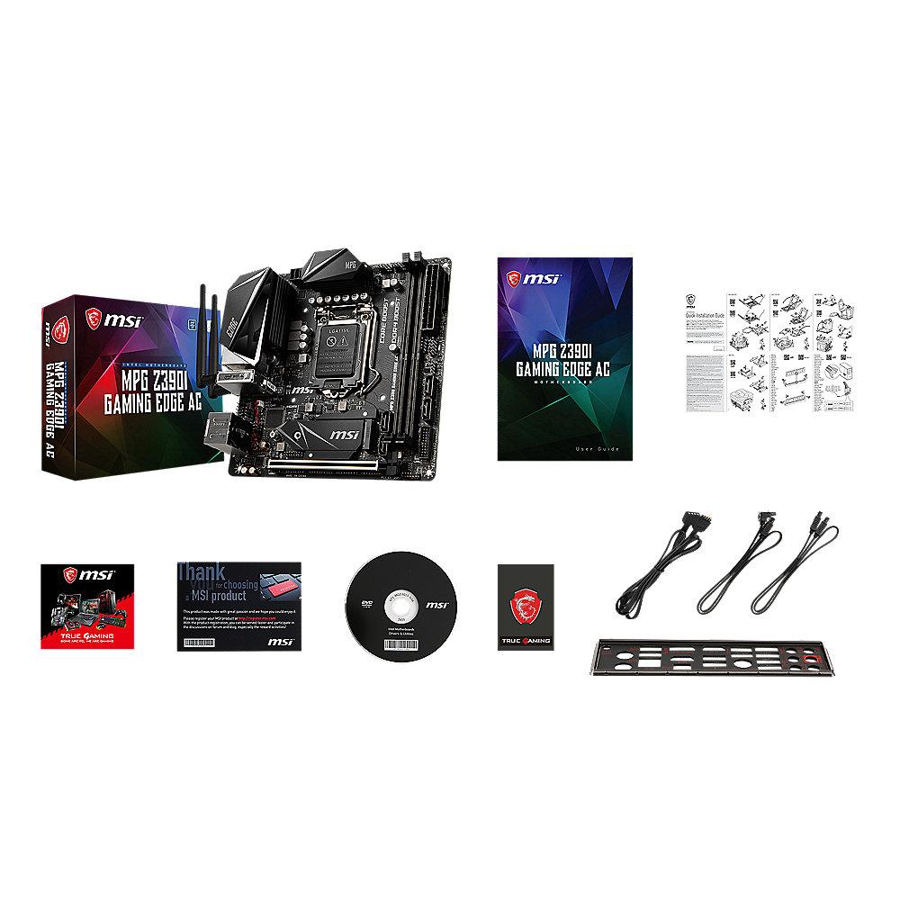 MSI MPG Z390I Gaming Edge AC ITX Mainboard Sockel 1151, MSI, MPG, Z390I, Gaming, Edge, AC, ITX, Mainboard, Sockel, 1151