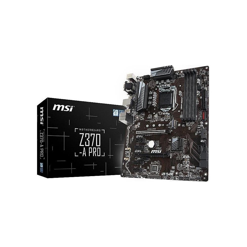 MSI Z370-A Pro ATX Mainboard Sockel 1151 (Coffee Lake), MSI, Z370-A, Pro, ATX, Mainboard, Sockel, 1151, Coffee, Lake,