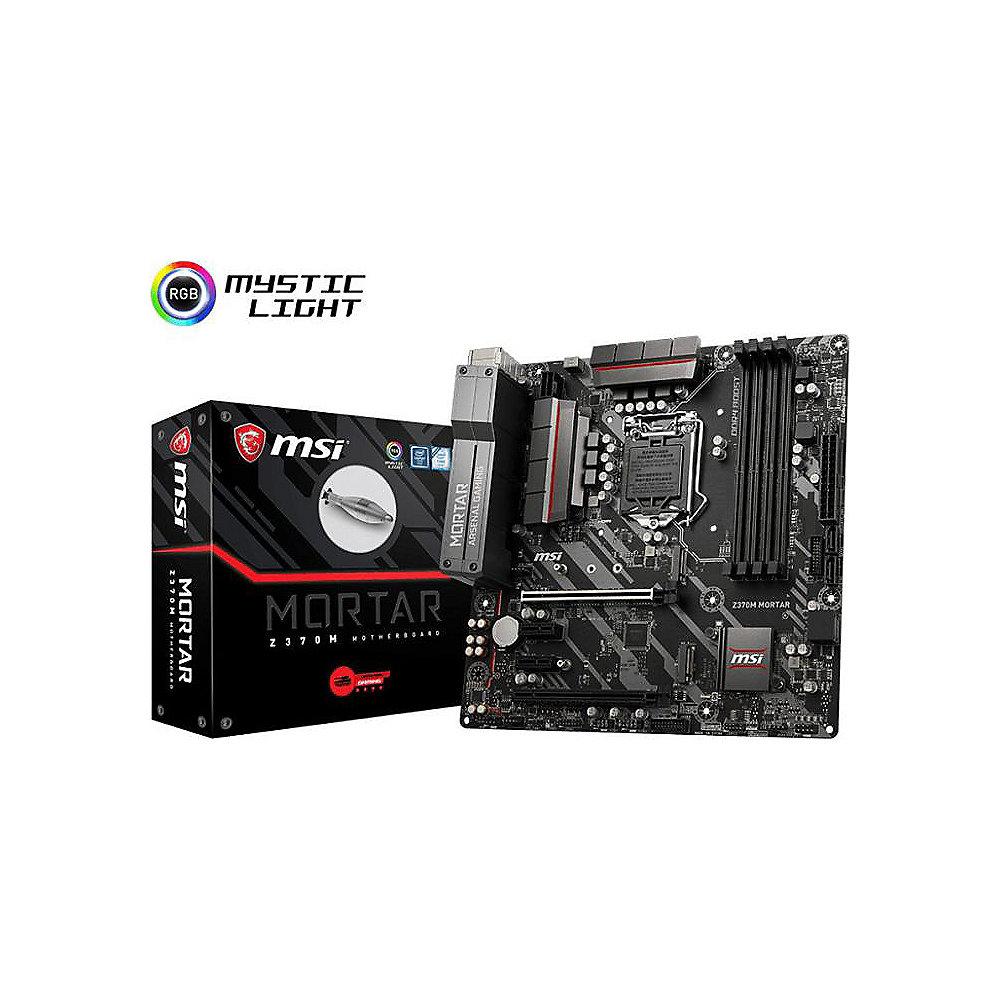 MSI Z370M Mortar mATX Mainboard Sockel 1151 (Coffee Lake), MSI, Z370M, Mortar, mATX, Mainboard, Sockel, 1151, Coffee, Lake,