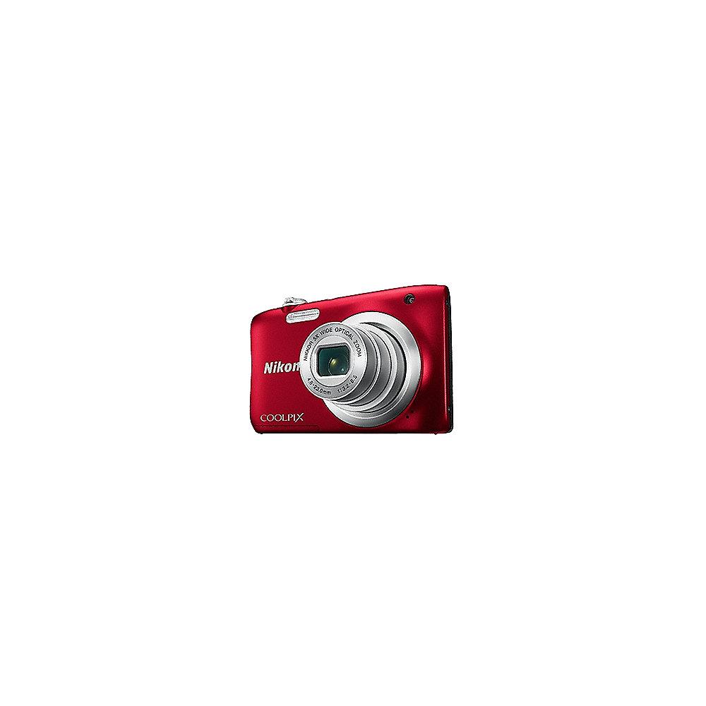 Nikon COOLPIX A100 Digitalkamera rot, Nikon, COOLPIX, A100, Digitalkamera, rot