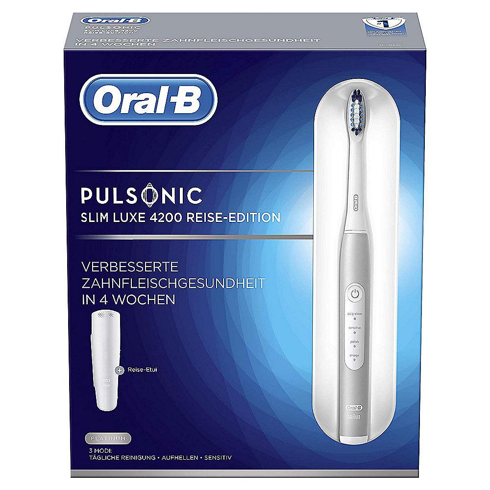 Oral-B Pulsonic Slim Luxe 4200 Schallzahnbürste platinum, Oral-B, Pulsonic, Slim, Luxe, 4200, Schallzahnbürste, platinum