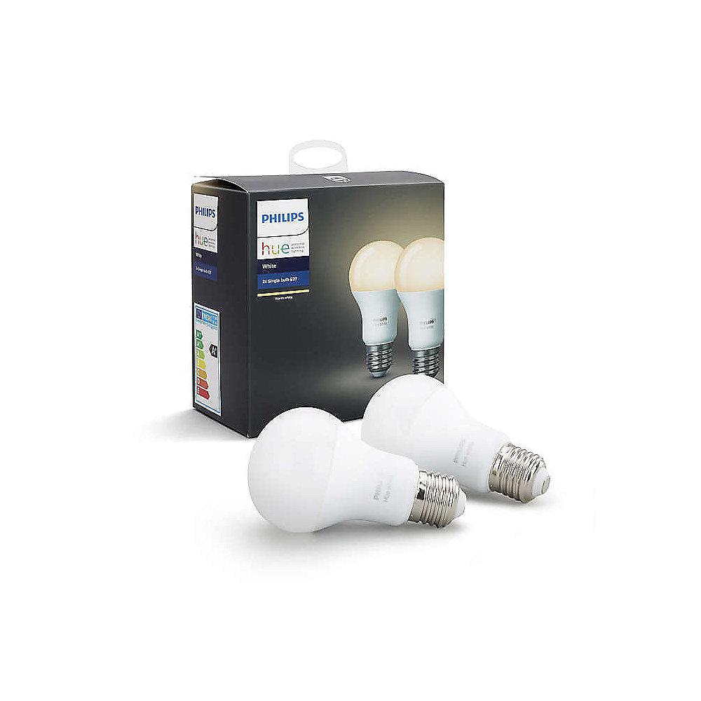 Philips Hue White E27 LED Lampe Doppelpack, Philips, Hue, White, E27, LED, Lampe, Doppelpack