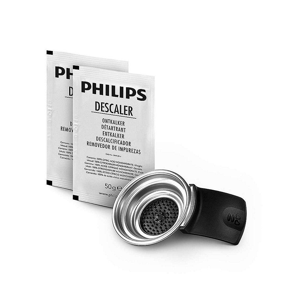 Philips Senseo CA6514/02 Pflegeset Original 2-Tassen Padhalter   Entkalker