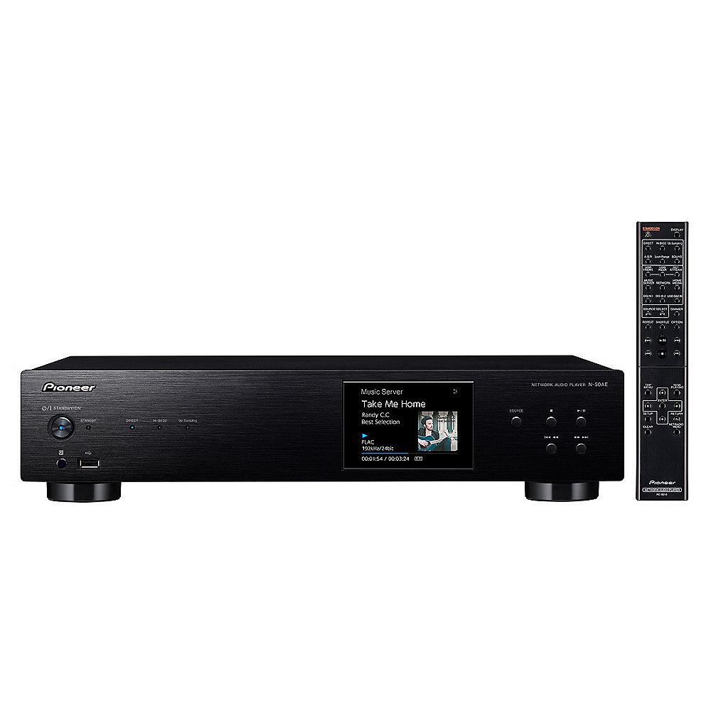 Pioneer N-50AE Pure Audio Netzwerk-Player HiRes SPDIF Multiroom schwarz, Pioneer, N-50AE, Pure, Audio, Netzwerk-Player, HiRes, SPDIF, Multiroom, schwarz