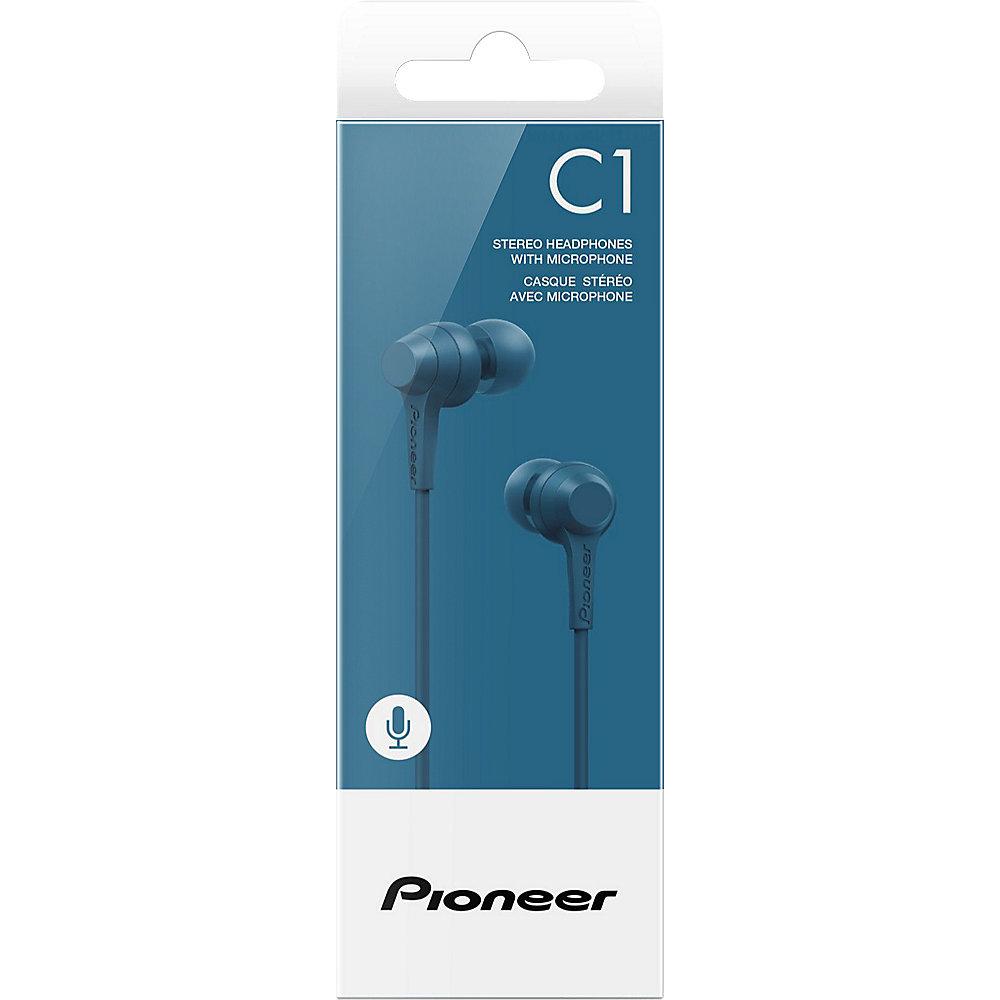 Pioneer SE-C1T(L) In-Ear Kopfhörer mit Mikrofon blau, Pioneer, SE-C1T, L, In-Ear, Kopfhörer, Mikrofon, blau