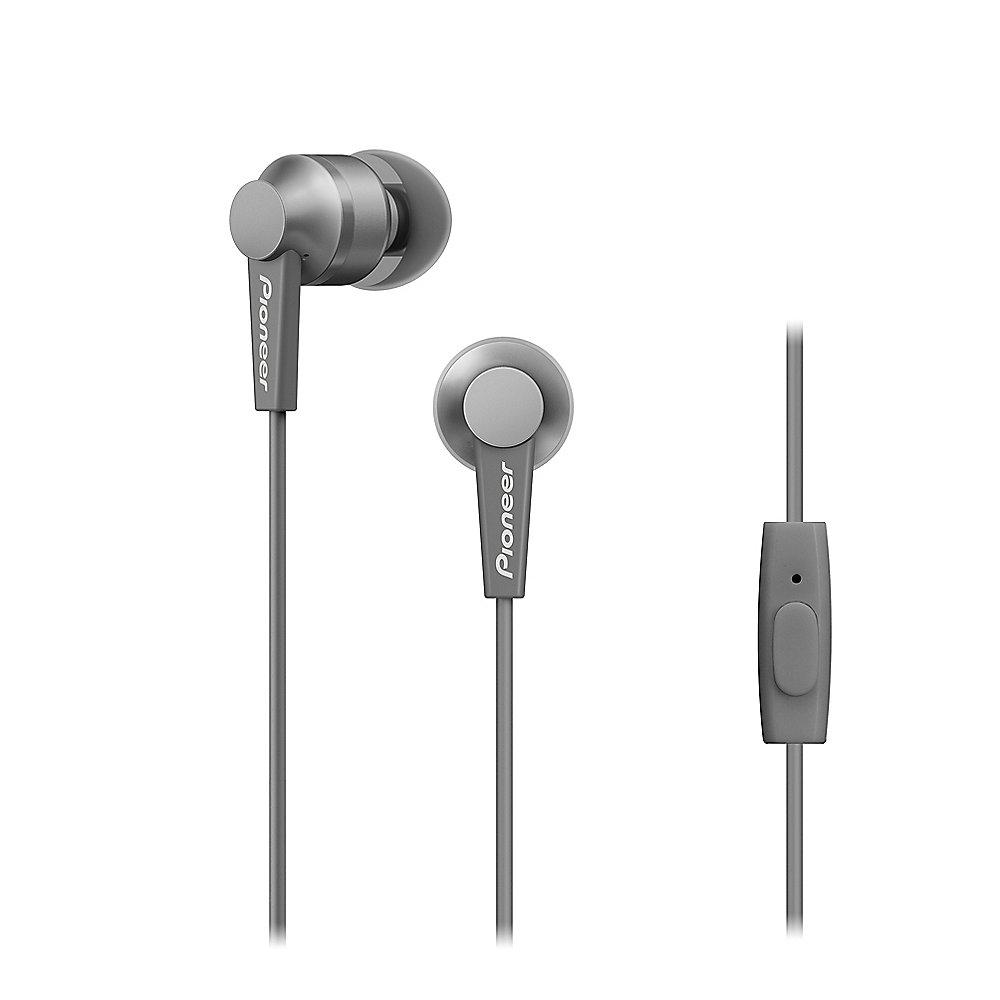 Pioneer SE-C3T-H In-Ear Kopfhörer Aluminium Designe ultra leicht grau, Pioneer, SE-C3T-H, In-Ear, Kopfhörer, Aluminium, Designe, ultra, leicht, grau