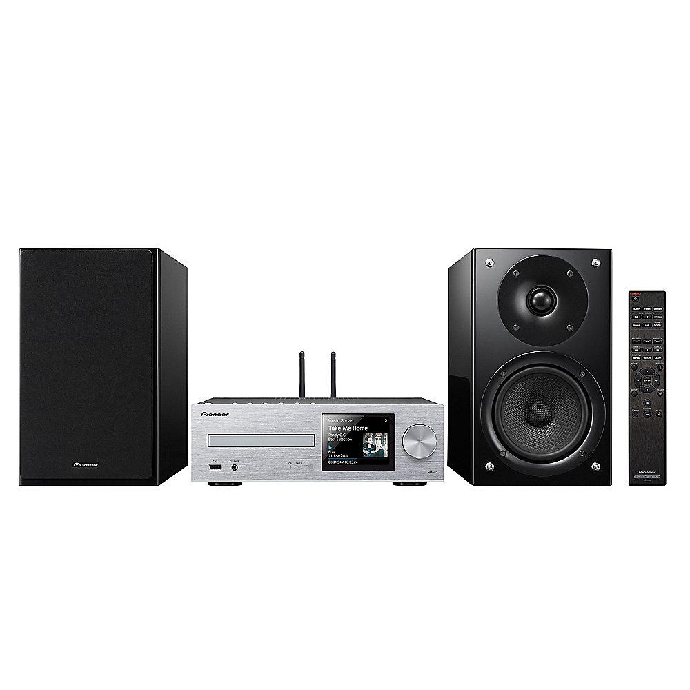 Pioneer X-HM86D-S Micro HiFi-System USB Netzwerk Bluetooth Multi-Room silber