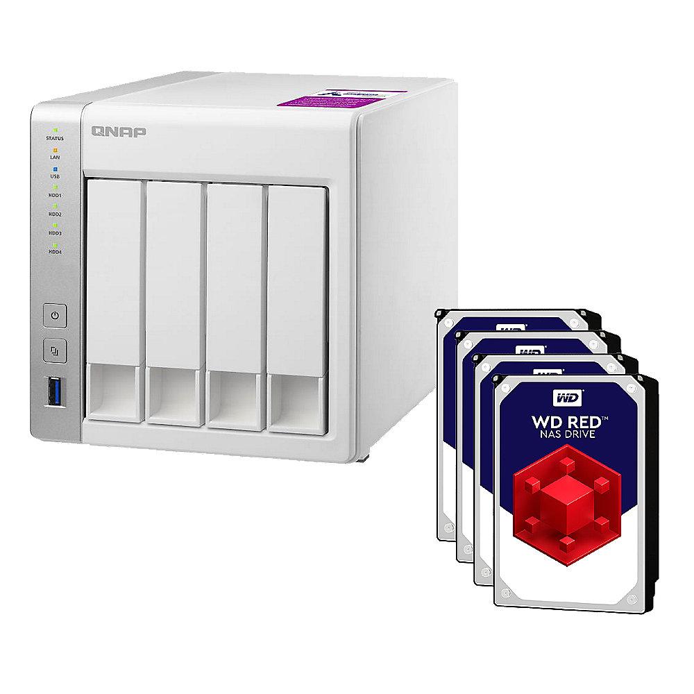 QNAP TS-431P2-4G NAS System 4-Bay 8TB inkl. 4x 2TB WD RED WD20EFRX