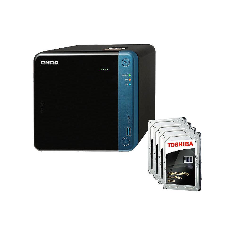 QNAP TS-453Be-4G NAS System 4-Bay 32TB inkl. 4x 8TB Toshiba HDWN180UZSVA