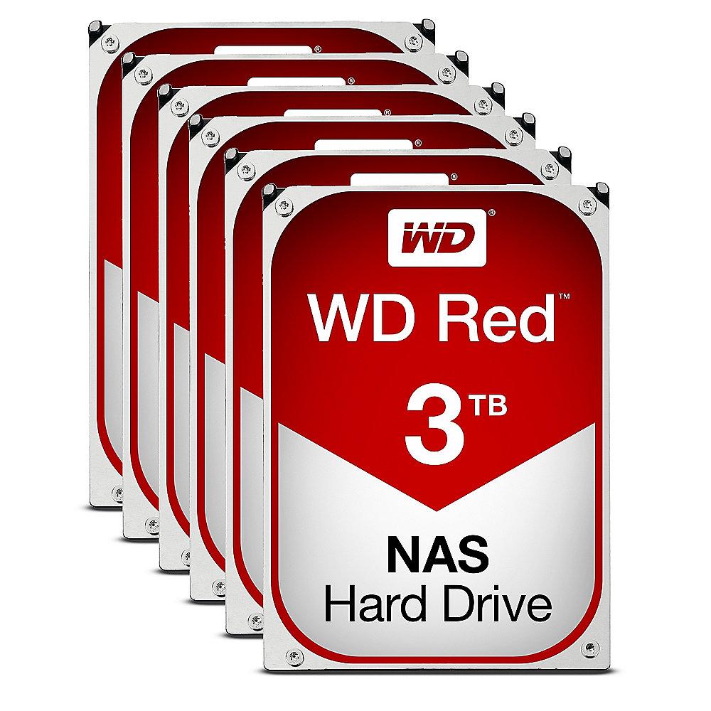 QNAP TS-653B-4G NAS System 6-Bay 18TB inkl. 6x 3TB WD RED WD30EFRX