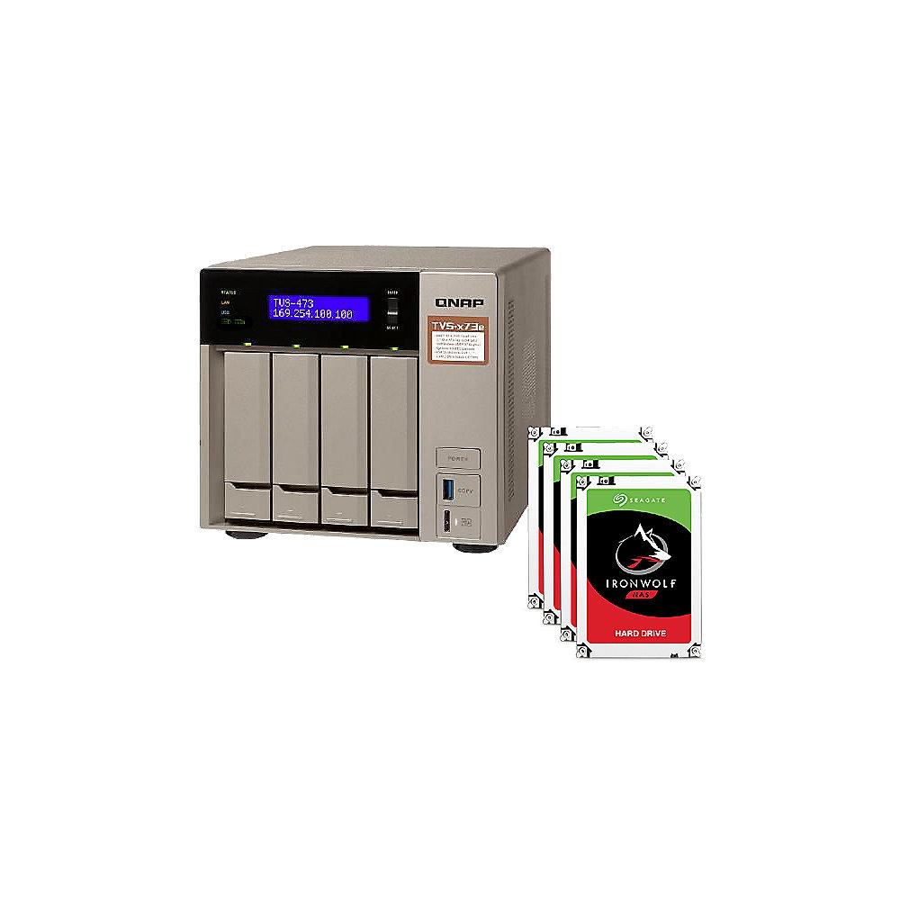 QNAP TVS-473e-4G NAS System 4-Bay 48TB inkl. 4x 12TB Seagate ST12000VN0007, QNAP, TVS-473e-4G, NAS, System, 4-Bay, 48TB, inkl., 4x, 12TB, Seagate, ST12000VN0007