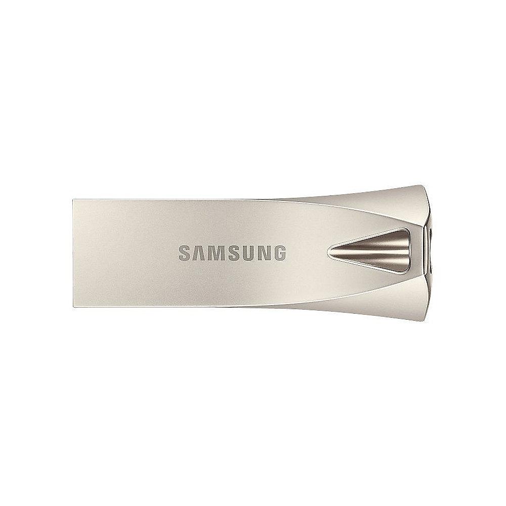 Samsung BAR Plus 256GB Flash Drive 3.1 USB Stick Metallgehäuse silber, Samsung, BAR, Plus, 256GB, Flash, Drive, 3.1, USB, Stick, Metallgehäuse, silber