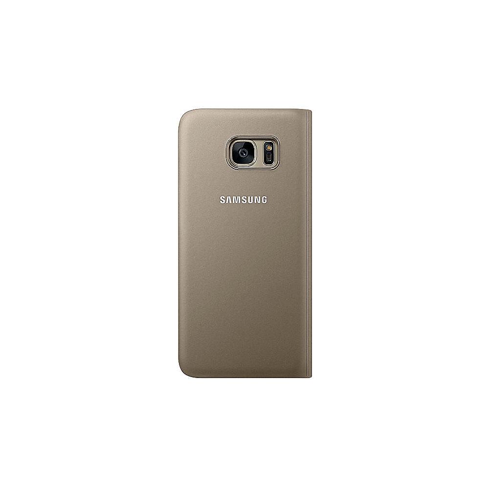 Samsung EF-CG935PF S-View Cover für Galaxy S7 edge gold