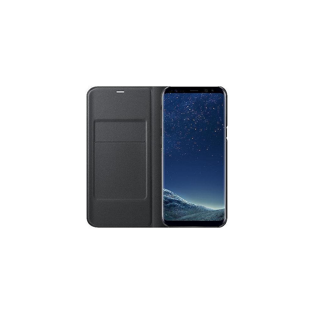 Samsung EF-NG955 LED View Cover für Galaxy S8  schwarz