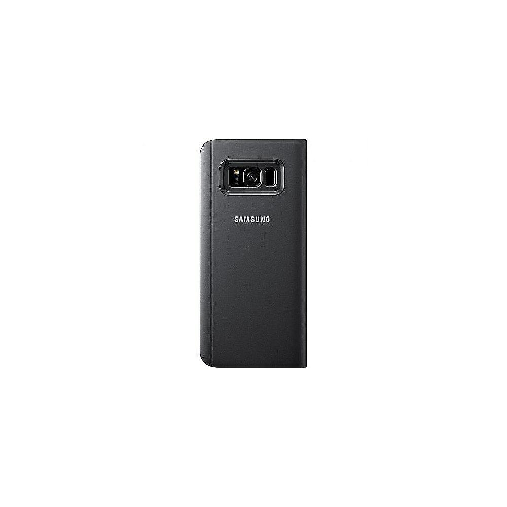 Samsung EF-ZG955 Clear View Standing Cover für Galaxy S8  schwarz