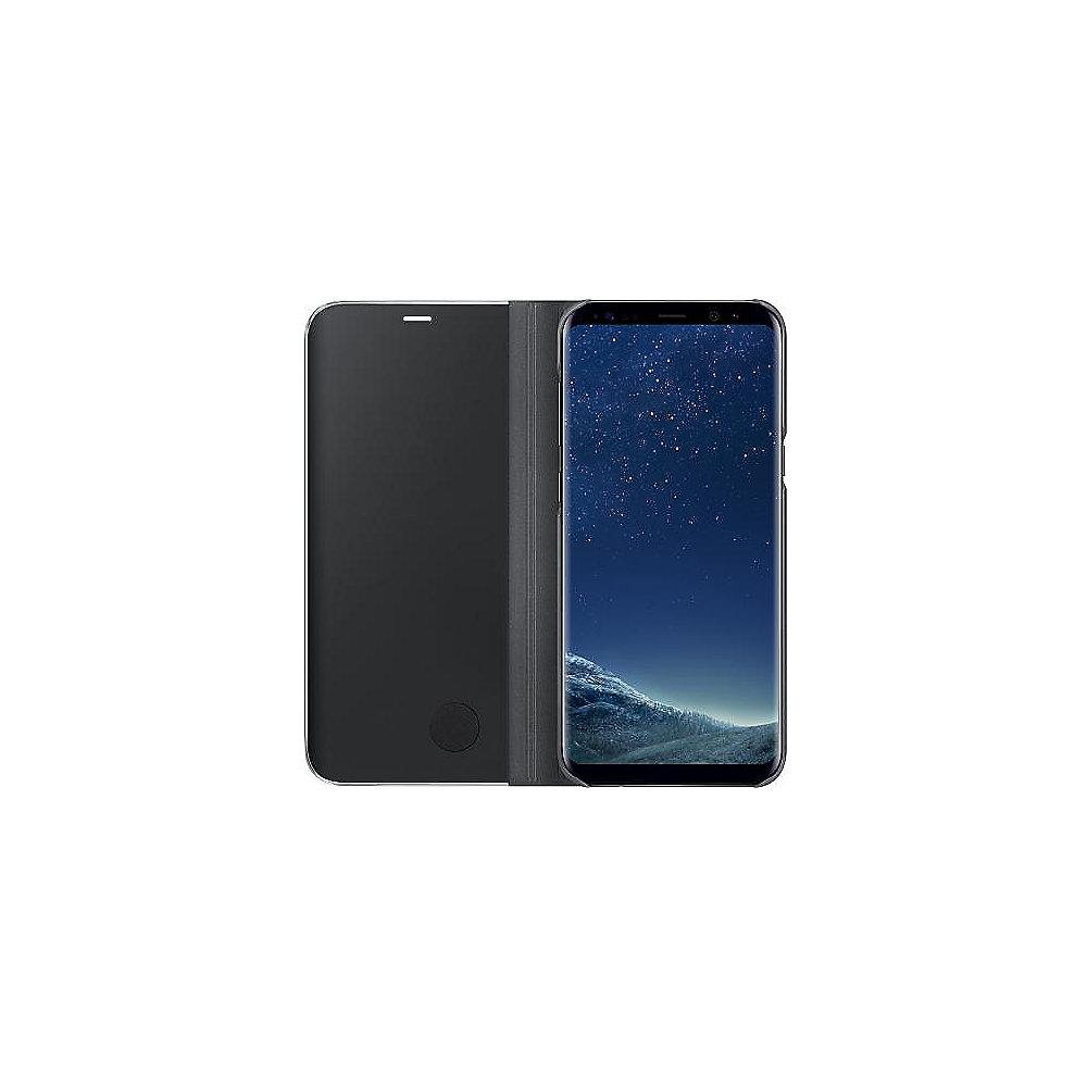 Samsung EF-ZG955 Clear View Standing Cover für Galaxy S8  schwarz