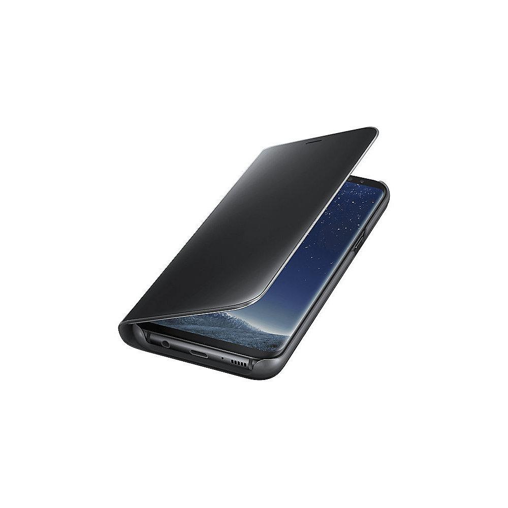 Samsung EF-ZG955 Clear View Standing Cover für Galaxy S8  schwarz