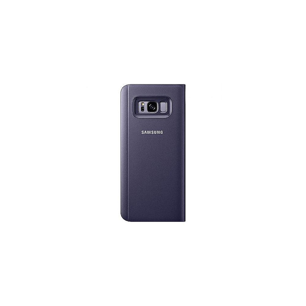 Samsung EF-ZG955 Clear View Standing Cover für Galaxy S8  violett, Samsung, EF-ZG955, Clear, View, Standing, Cover, Galaxy, S8, violett