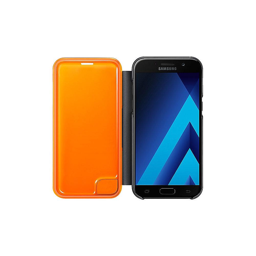 Samsung Neon Flip Cover EF-FA520 für Galaxy A5 (2017), Schwarz