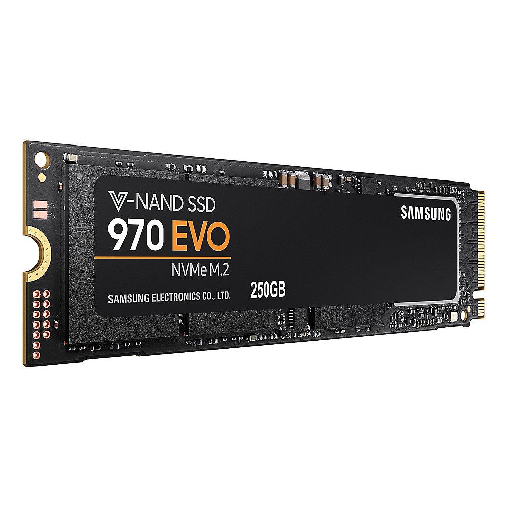 Samsung SSD 970 EVO Series NVMe 250GB V-NAND MLC - M.2 2280, Samsung, SSD, 970, EVO, Series, NVMe, 250GB, V-NAND, MLC, M.2, 2280