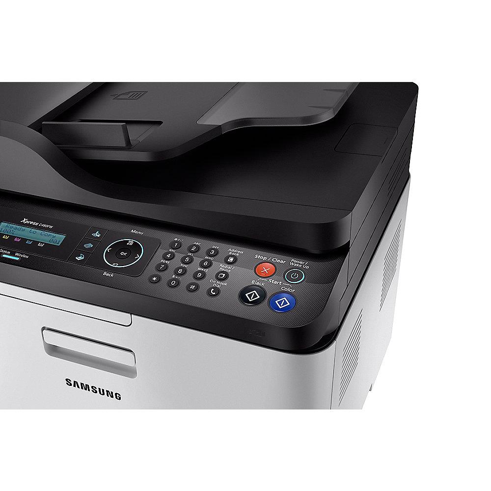 Samsung Xpress C480FW Farblaserdrucker Scanner Kopierer Fax WLAN LAN NFC, Samsung, Xpress, C480FW, Farblaserdrucker, Scanner, Kopierer, Fax, WLAN, LAN, NFC
