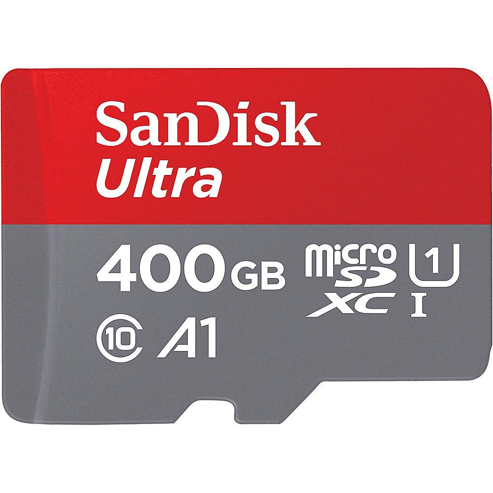 SanDisk Ultra 400 GB microSDXC Speicherkarte Kit (100 MB/s, Class 10, U1, A1), SanDisk, Ultra, 400, GB, microSDXC, Speicherkarte, Kit, 100, MB/s, Class, 10, U1, A1,