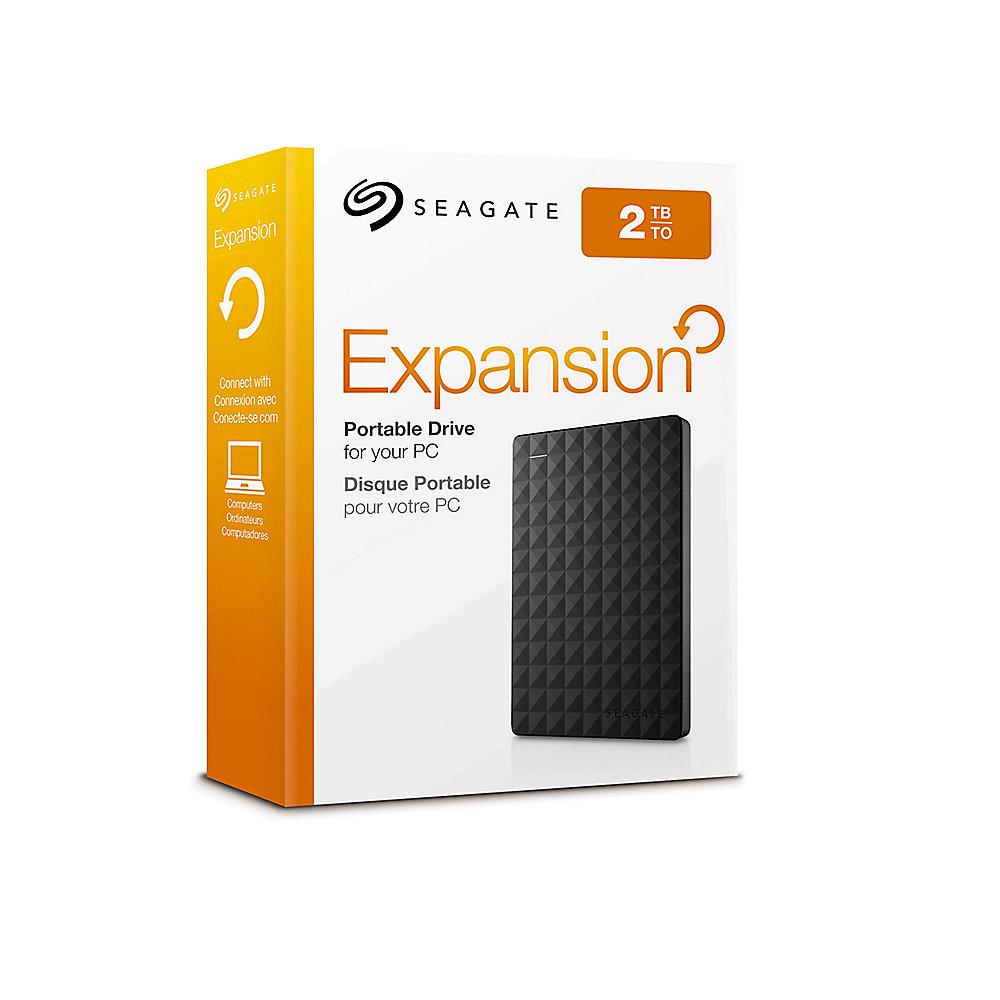 Seagate Expansion Desktop Drive USB3.0 - 2TB 3.5Zoll Schwarz, Seagate, Expansion, Desktop, Drive, USB3.0, 2TB, 3.5Zoll, Schwarz