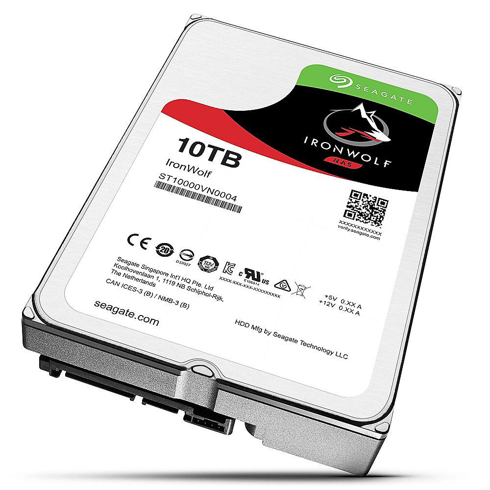 Seagate IronWolf NAS HDD ST10000VN0004 - 10TB 3.5zoll SATA600   2 Jahre Rescue