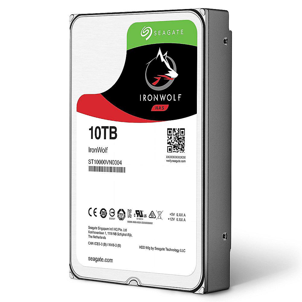 Seagate IronWolf NAS HDD ST10000VN0004 - 10TB 3.5zoll SATA600   2 Jahre Rescue, Seagate, IronWolf, NAS, HDD, ST10000VN0004, 10TB, 3.5zoll, SATA600, , 2, Jahre, Rescue