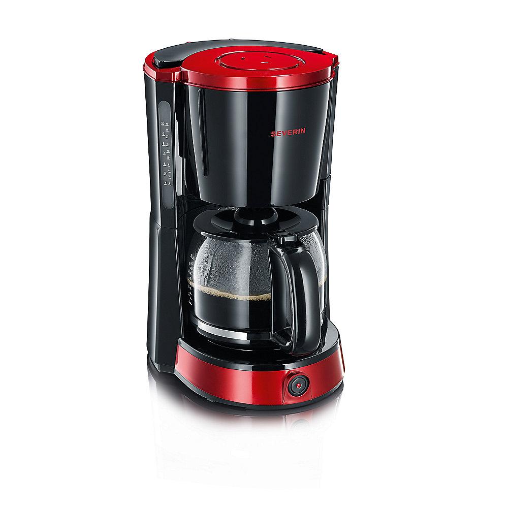 Severin KA 4492 Select Kaffeautomat Schwarz-Rot metallic