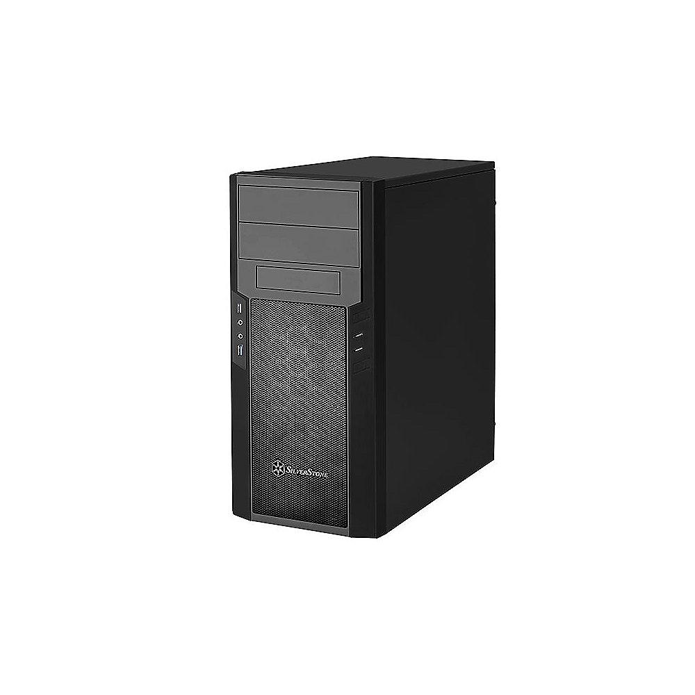 SilverStone Precision Series PS13B Midi Tower ATX Gehäuse in schwarz, SilverStone, Precision, Series, PS13B, Midi, Tower, ATX, Gehäuse, schwarz