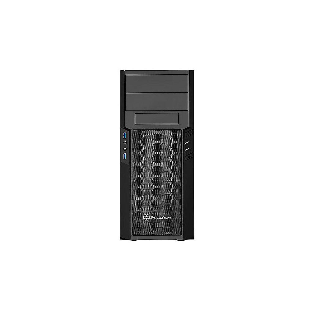 SilverStone Precision Series PS13B Midi Tower ATX Gehäuse in schwarz, SilverStone, Precision, Series, PS13B, Midi, Tower, ATX, Gehäuse, schwarz