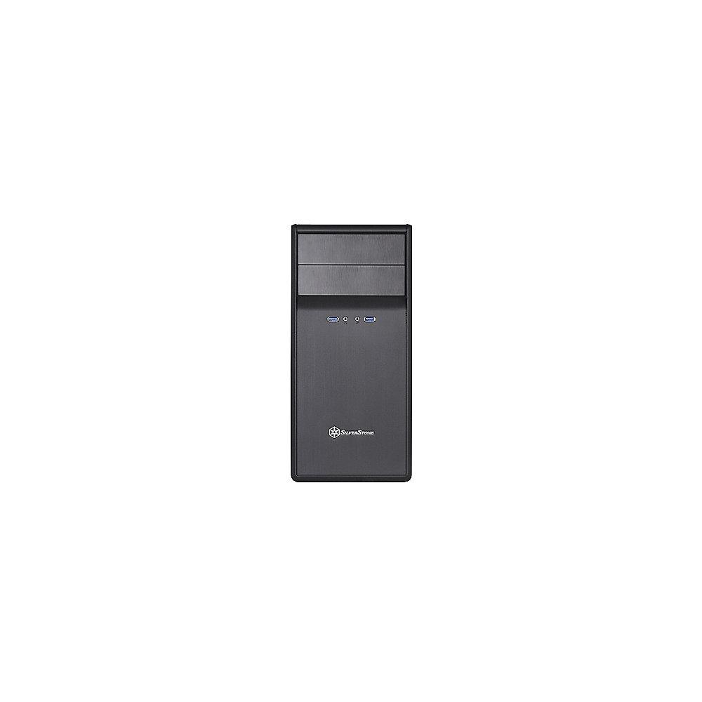 SilverStone Precision Series SST-PS09B USB3.0 mATX Gehäuse schallgedämmt schwarz