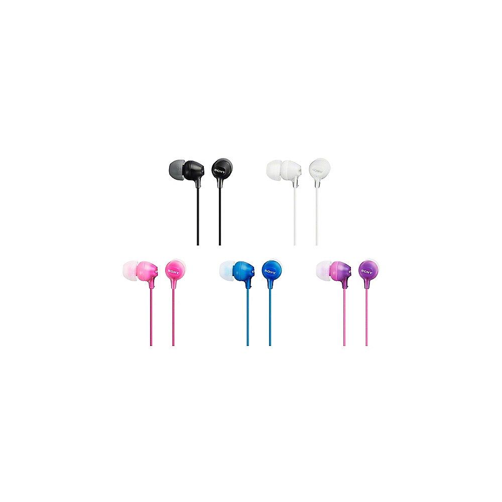 Sony MDR-EX15LPLI In Ear Kopfhörer - Blau, Sony, MDR-EX15LPLI, Ear, Kopfhörer, Blau