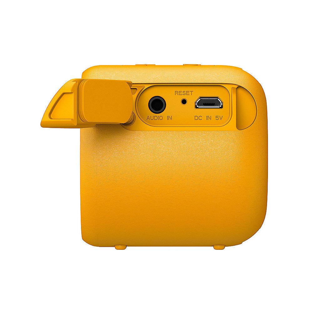 Sony SRS-XB01 tragbarer Bluetooth Lautspr. 6h Akku Spritzwassergesch. gelb, Sony, SRS-XB01, tragbarer, Bluetooth, Lautspr., 6h, Akku, Spritzwassergesch., gelb