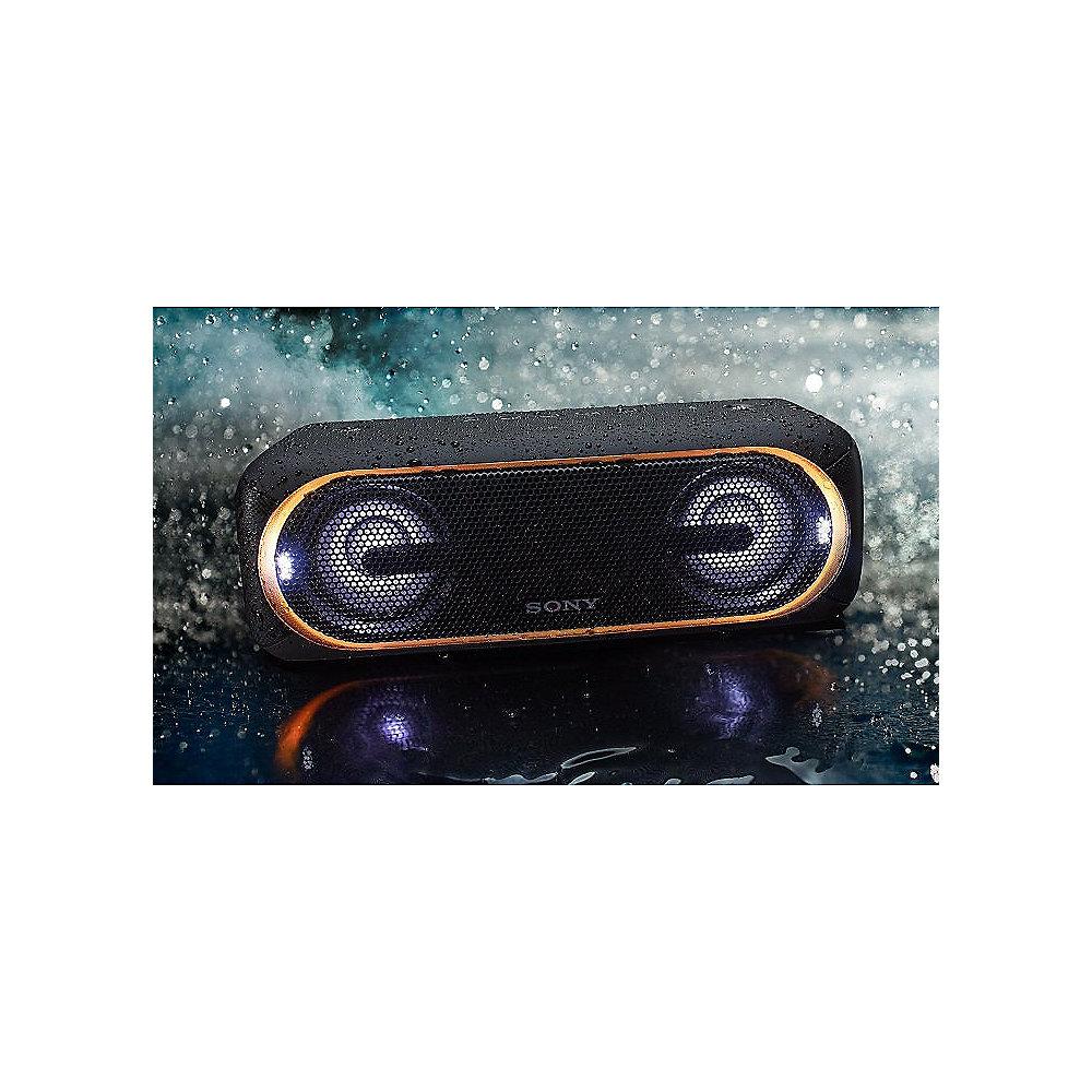Sony SRS-XB40 tragbarer Lautsprecher (wasserabweisend, NFC, Bluetooth) schwarz, *Sony, SRS-XB40, tragbarer, Lautsprecher, wasserabweisend, NFC, Bluetooth, schwarz