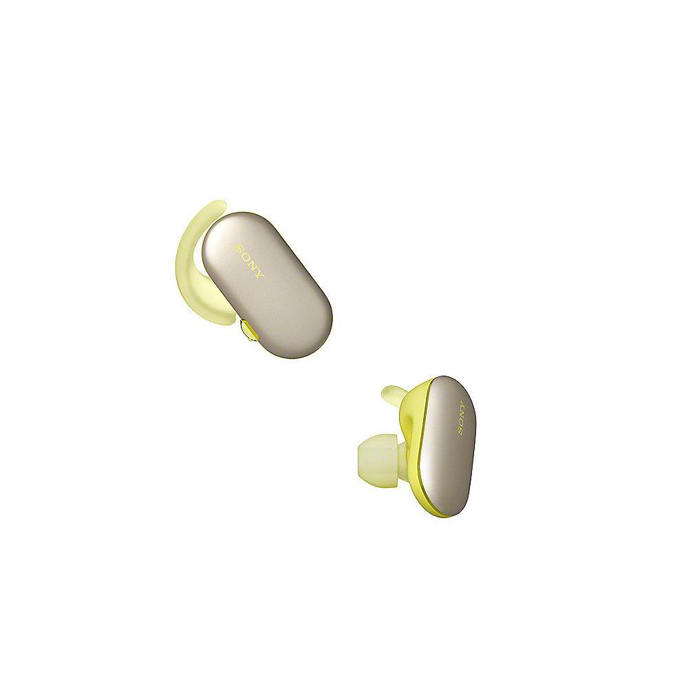 Sony WF-SP900 In-Ear Bluetooth Kopfhörer inkl. Ladeetui gelb, Sony, WF-SP900, In-Ear, Bluetooth, Kopfhörer, inkl., Ladeetui, gelb