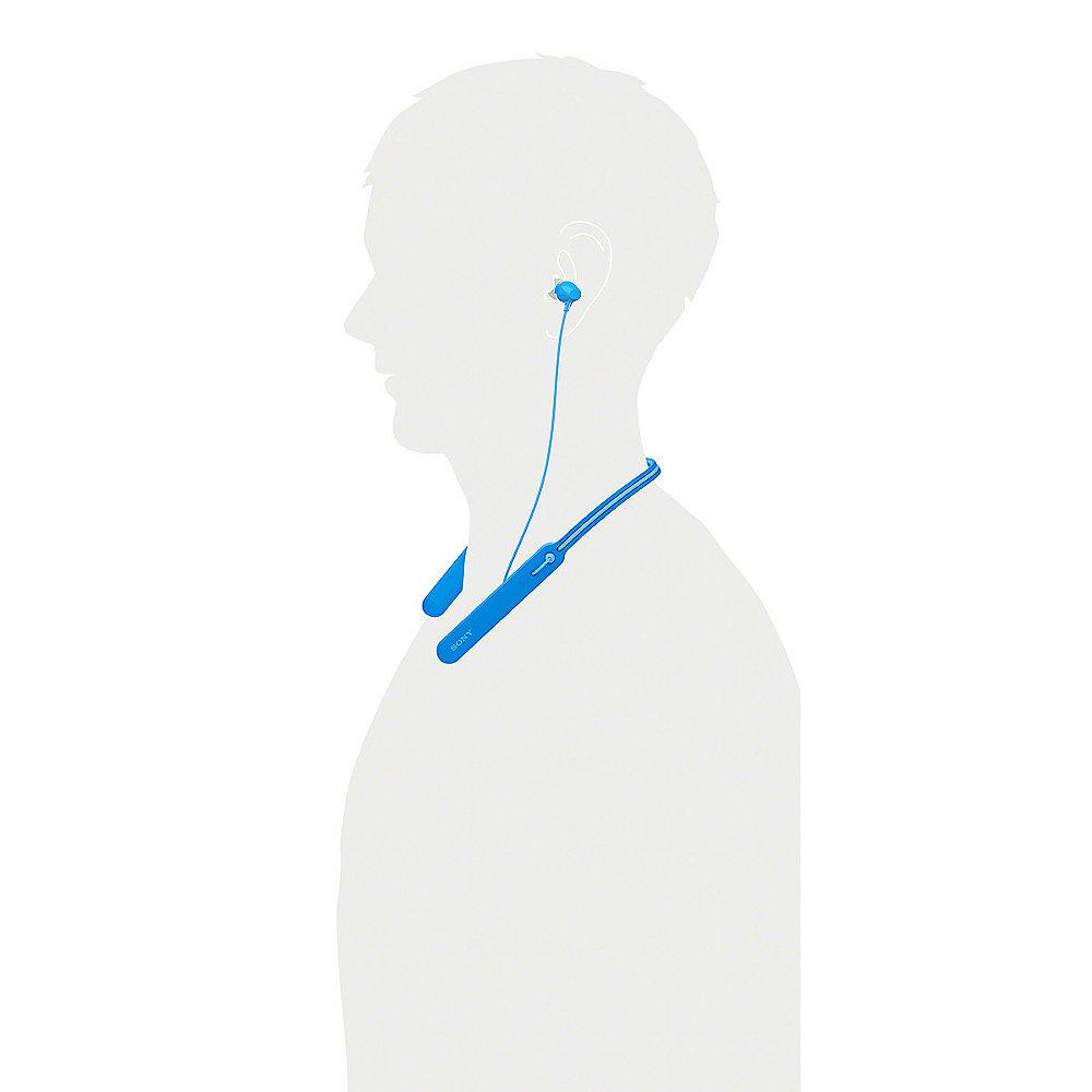 Sony WI-C400 Bluetooth In Ear Kopfhörer Neckband NFC Headset blau, Sony, WI-C400, Bluetooth, Ear, Kopfhörer, Neckband, NFC, Headset, blau