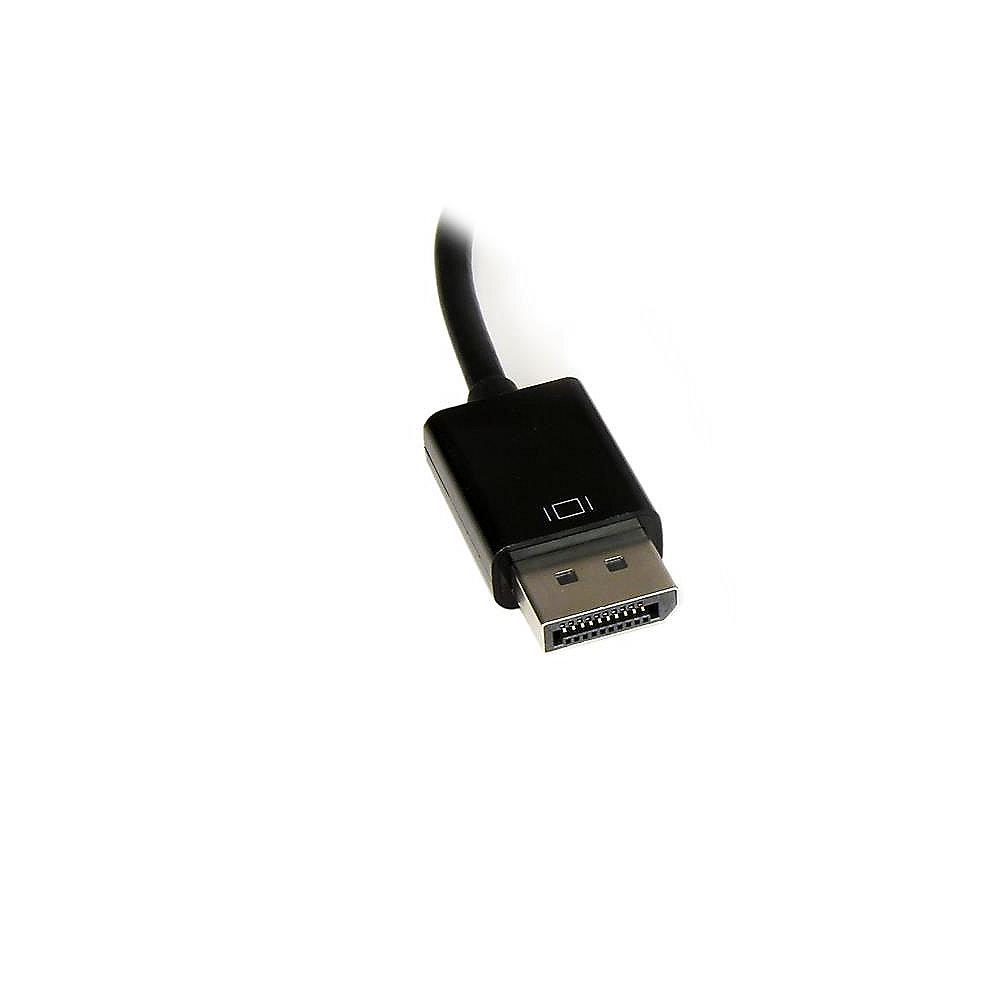 Startech Displayport Adapter 0,1m DP zu VGA St./Bu. schwarz, Startech, Displayport, Adapter, 0,1m, DP, VGA, St./Bu., schwarz