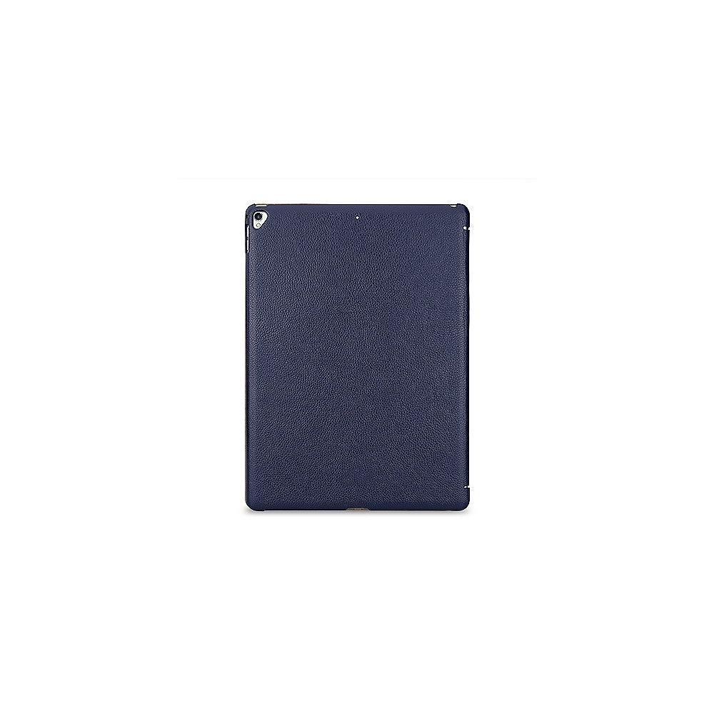 Stilgut Hülle Couverture aus Leder für Apple iPad Pro 12,9 zoll (2017), blau