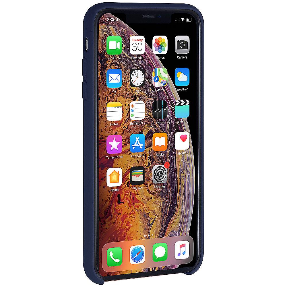 StilGut Liquid Silicon Case für Apple iPhone XR dunkelblau B07GYJX4KW