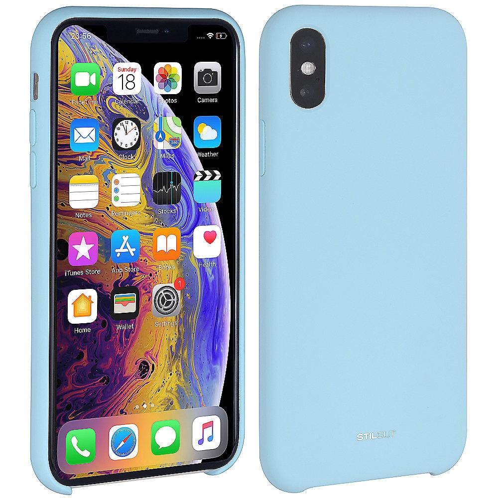 StilGut Liquid Silicon Case für Apple iPhone XS MAX himmelblau B07GYVWDC7, StilGut, Liquid, Silicon, Case, Apple, iPhone, XS, MAX, himmelblau, B07GYVWDC7