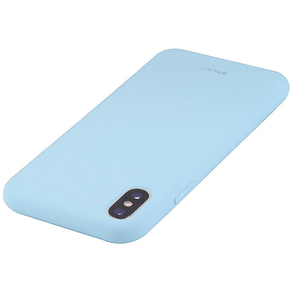 StilGut Liquid Silicon Case für Apple iPhone XS MAX himmelblau B07GYVWDC7