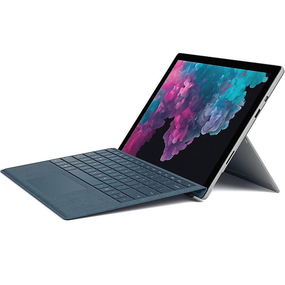 Surface Pro 6 12,3" QHD Platin i7 8GB/256GB SSD Win10 KJU-00003   TC Blau