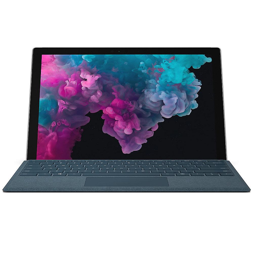 Surface Pro 6 12,3" QHD Platin i7 8GB/256GB SSD Win10 KJU-00003   TC Blau