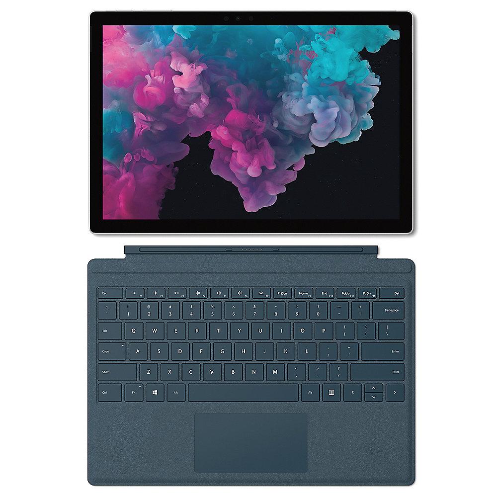 Surface Pro 6 12,3" QHD Platin i7 8GB/256GB SSD Win10 KJU-00003   TC Blau
