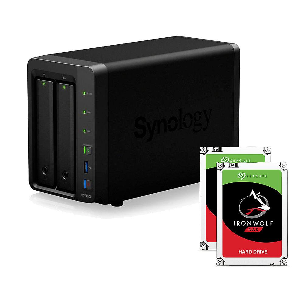 Synology DS718  NAS System 2-Bay 6TB inkl. 2x 3TB Seagate ST3000VN007