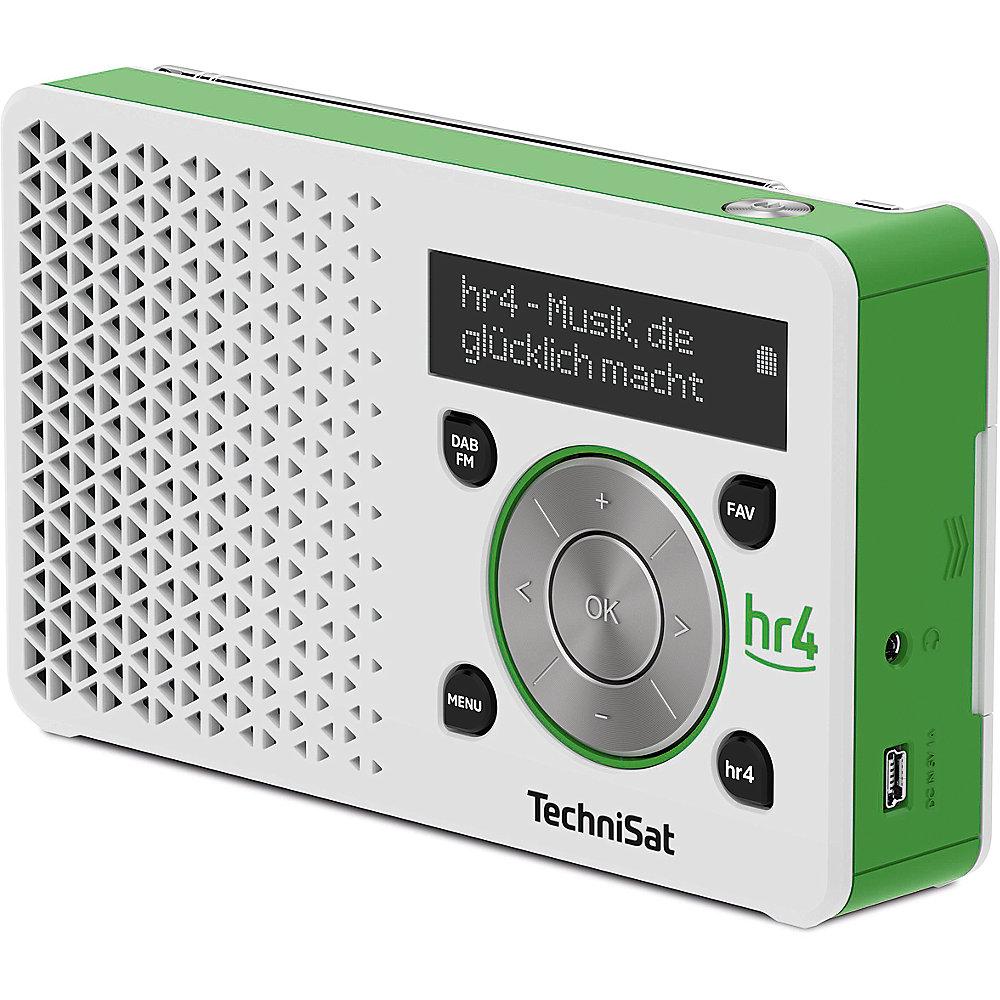 Technisat DIGITRADIO 1, hr4 Edition, weiß/grün UKW/DAB  mit Akku Netzteil, Technisat, DIGITRADIO, 1, hr4, Edition, weiß/grün, UKW/DAB, Akku, Netzteil